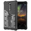 Slim Shield Tough Shockproof Case & Stand for Nokia 6.1 (2018) - Grey